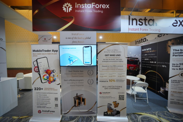 InstaForex booth at the BrokersView Expo 2024