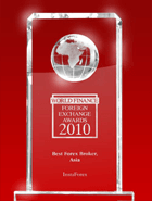 ИнстаФорекс – World Finance Awards версияси бўйича Осиёда 2010 йилнинг энг яхши брокери